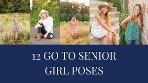 Easy pose ideas for senior girl portrait sessions