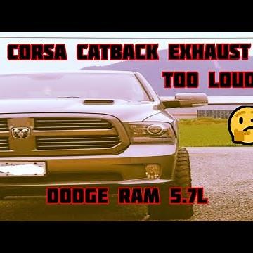Corsa Catback exhaust on a Ram 1500 5.7 Hemi (COLD START)