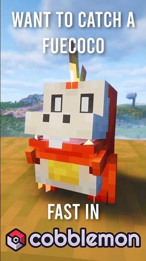 How to Find Fuecoco FAST in Cobblemon! #cobblemon #minecraft #pokemon