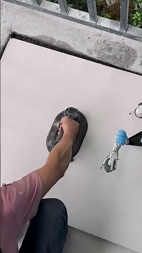 Installing ceramic tiles using an adhesive tool