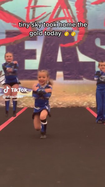 Tiny Sky's Winning Performance at Spirit Factory Allstar Cheer Competition!