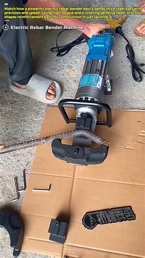Bending Steel Rebar in Seconds : How This Electric Rebar Bender Works