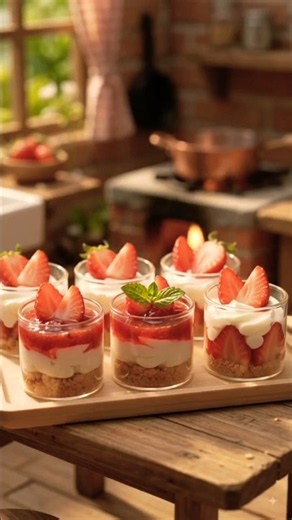 Easy Strawberry Cheesecake Cups Recipe