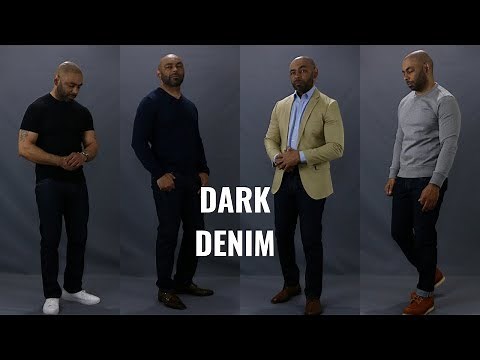 How To Wear Dark Denim 4 Different Ways