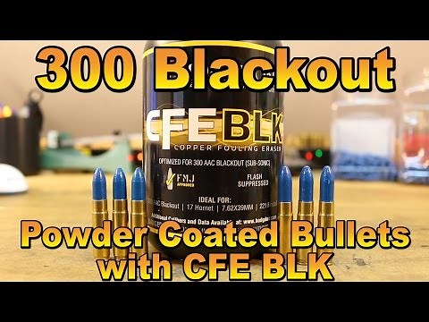 300 BLK - Powder Coated Bullets with CFE BLK