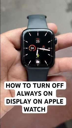 How To turn off Apple watch Display When not in use #applewatch #alwaysondisplay