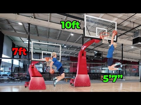 Dunking On Every Height at 5'7" + 9ft Dunk Session