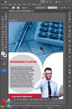Modern Business Flyer Design Process Adobe Illustrator