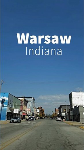Driving around the Streets of Warsaw 🇺🇲 State Indiana #usa #usashorts #indiana