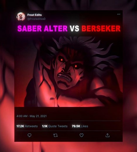 Saber Alter Vs Berserker 👀 | #edit #amv #anime