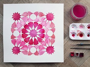 Twelvefold Islamic Geometric Rosette | Tutorials
