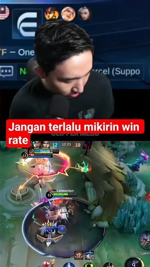 If you play, don't think too much about the win rate, guys. #mobilelegends #7dyukiimlbb #lemon