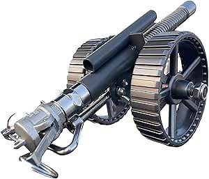New British Firecracker Cannon Model, Mini Cannon, 304 Stainless Steel Firecracker Cannon with Recoil Deco, Vintage Style British Artillery Ornaments (Vintage)