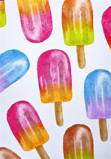 Look at how easy it is to draw an ice cream stick on procreate with the quick and easy beginner digital art procreate tutorial 🍦🍦 What im using: 🎨 the watercolour brushes and canvas are part of the realistic watercolour brush set for procreate All available on my website 🩷 . . #procreate #procreateart #digitalart #icecream #drawingtutorial