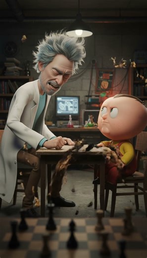 bro Rick... #cartoon #cartoonfight #animatedduo #toonshowdown #unexpectedcollab #toontransition