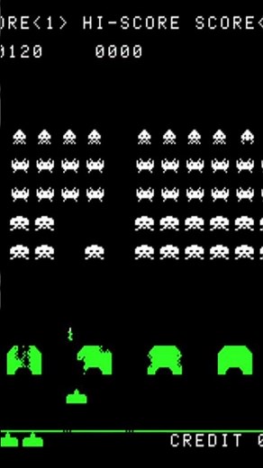 The Sights and Sounds of 1978 Space Invaders Video Arcade Game.