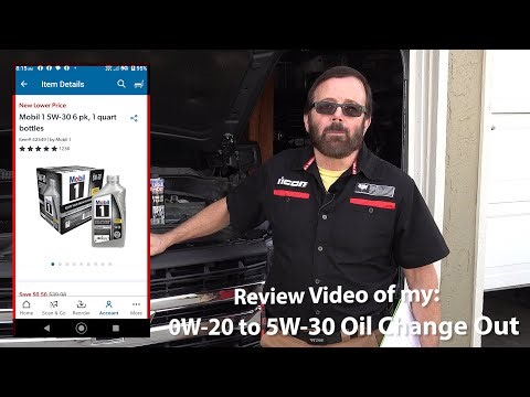 Review Video of my 0W-20 to 5W-30 Oil change out w/Paul Henderson