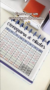 How to create a study schedule #organization #productivity #studies