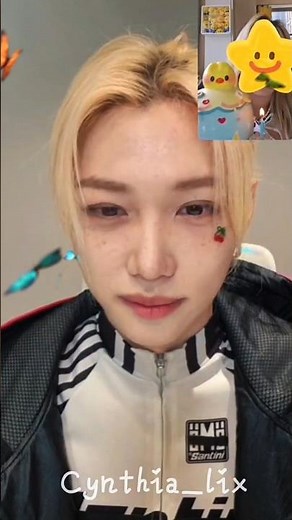 Felix fancall today Surprise BDay Cake🎂🐣🐥happy birthday felix🩷🤍 #felix #straykids #weloveyoufelix
