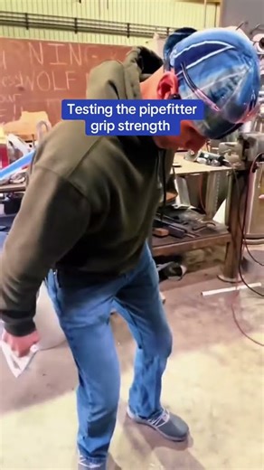 Pipefitters take on the Grip Strength Challenge! 🔧