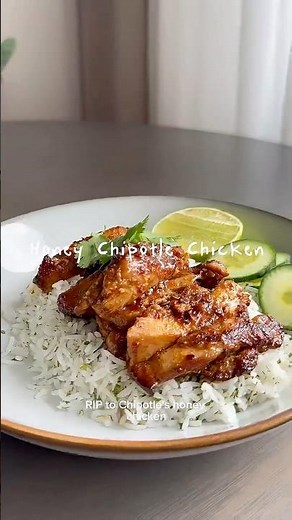 Honey Chipotle Chicken with Cilantro Lime Rice