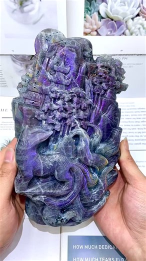 Yang on Instagram: "Every day at 10: 30 pm, all kinds of crystals are sold live, and there is a discount in the live room.New products today,labradorite fox，Super beautiful, and it will be sold live immediately.🤩🤩🤩 #crystal#crystalhealing#crystalmagic#crystalenergy#crystallover"