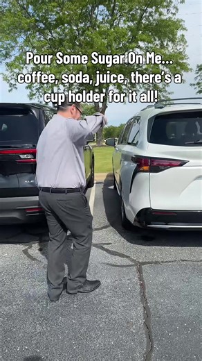 🎶 “Pour some sugar on me…” 🥤🚐 Coffee in the morning? ✔️ Soda for the road trip? ✔️ Juice boxes for the kids? ✔️ The Toyota Sienna has a spot for ALL of it 😎 — with up to 18 cupholders throughout the cabin! Jason is showing off one of the coolest and most practical features inside the Sienna. From the driver’s seat to the third row, everyone stays stocked for every mile 🔥 Built for busy families, road trips, practices, and everyday chaos, it’s comfort convenience in one sleek ride. No more c