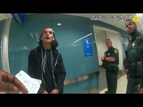 Passenger Tries to Force His Way Onto Jet Bridge After Missing His Flight