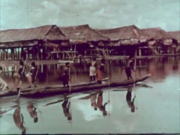 a/v geeks 16mm films: new guinea: life in a primitive village, traditional feasts & river travel