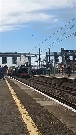 'Blue Peter' 60532 - Approaching Cardiff Central 29/04/26 #steamtrain #train #locomotive #cardiff