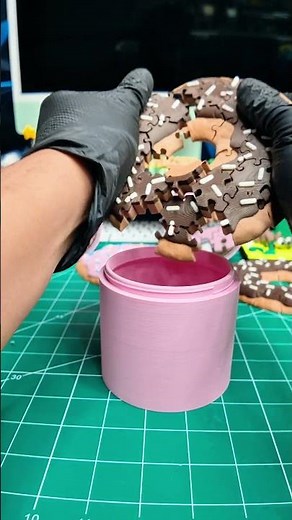 Can you solve it? 🍩 This 3D printed donut puzzle is trickier than it looks!#bambulab #3dprinting