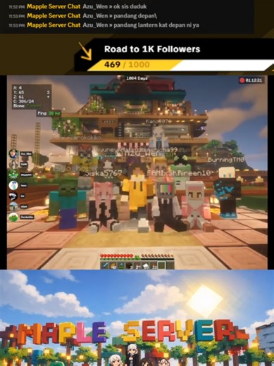 Menyambut tahun baru di minecraft.. Maple server. Mample member: @iMadd My88 〽️ @only dizz 💤 @Elaine@Ling @Miru1 @iqskndr @𓆩IzaHatsu𓆪 〽️ @Cørrniaa🌽 @R'dezs @ғʟᴏʀᴇᴇɴ @Miss Mimiy Gaming @AdDiEy_ @hyun🌕 @𝓲𝓼𝓪𝓪𝓬_🔹〽️ @Zerokokiko🦊〽️ @itsme.nisha_ @burning_tm @m_zackkkk #Minecraft #minecraftjava #minecraftbedrock #mincraftmalaysia