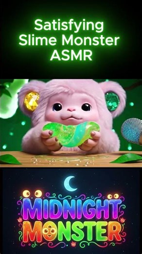 Monster Slime ASMR Short – Smooth, Squishy, Viral Energy #CuteMonster #slime