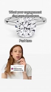 What your round cut engagement ring says about you 💍 Did we call you out? Drop what ring we should do next. #roundengagementring Find your perfect diamond. https://brilliantearth.visitlink.me/oiVbKX | Brilliant Earth