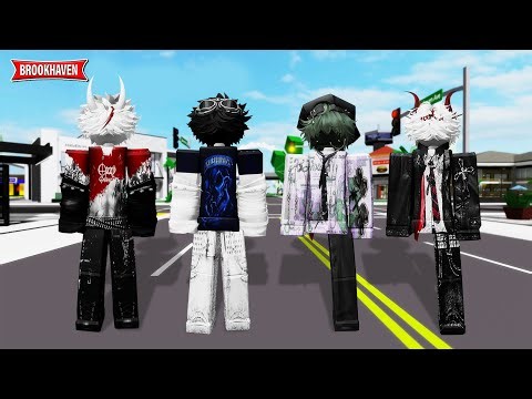 OUTFIT EMO SLENDER FOR BOY (Code & Body) In Brookhaven - Roblox Part 32