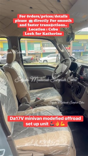 Da17v R0a6 engine minivan top of the line 🦾👌💪 For 0rders/prices/details please 📩 directly For smooth and faster trans@ctions.. Location : Cebu Look for Katherine #da17v #roa6 #minivan #ofwlifereels #OFW #NegosyongPangMasaAtParaSaMasa #suzukisurplus #2026Goals #japansurplusph #japansurplusph #japansurplusphilippines #4x2offroad #kargador #4x4 #offroad4x4 #topoftheline #SURPLUS #SurplusAuction #surplusjapan #highlightseveryone #highlights | Suzuki Multicab Surplus-Cebu