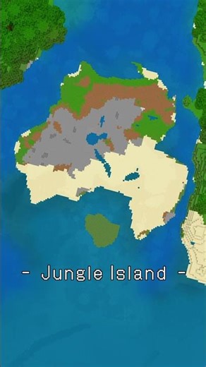 Time-lapse of clearing jungle island【Minecraft】