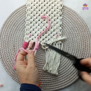 2.2K views · 39 reactions | Macrame rainbow baby girl room ornament rope measurements 﫶勺 14×1m 50cm To wrap tassels 7×40cm for rainbow 5×13cm 5×15cm 5×17cm Wooden stick 22 cm #viralvideo #macrame #diy #shortvideo #viral #video #handmade | Yu Hand Made Collection | Facebook