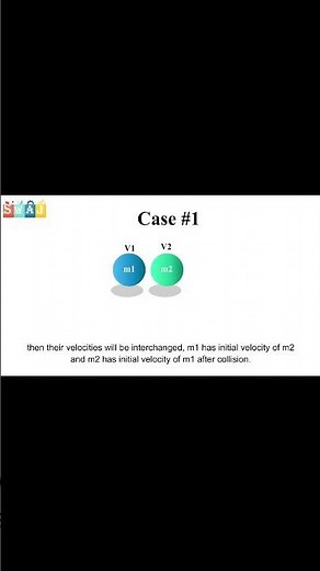 elastic collision in one dimension animation | motion and force animation |1st year physics #swaj