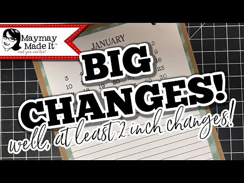 2021 Desk Calendar Turned Mini Album