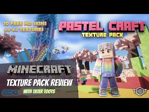 PASTEL CRAFT 💜 Minecraft Texture pack Review - By GoE Craft
