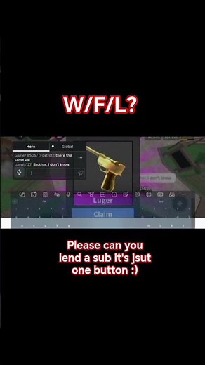 trading batwing for luger 🔥 in roblox mm2