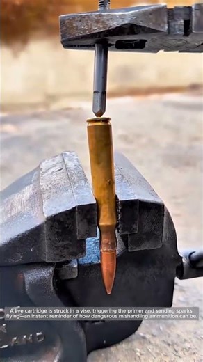 Accidental Primer Ignition in a Clamped Cartridge