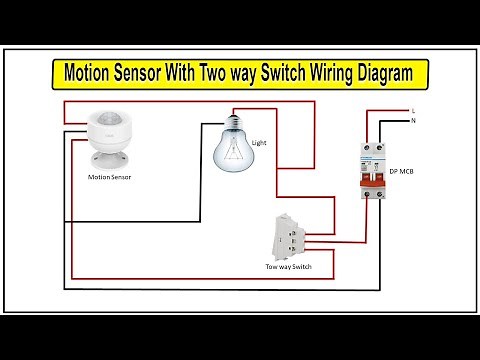 Motion Sensor With Two way Switch Wiring | Two Way Motion Sensor Light Switch