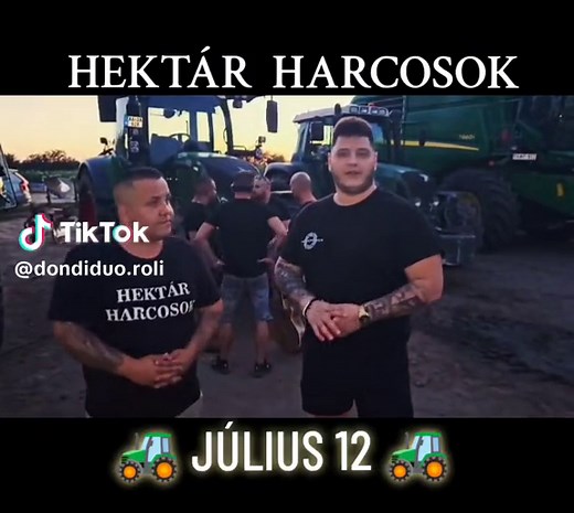 Traktoros dal premier - Döndi Duó klipforgatás