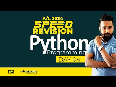 A/L ICT 2024 | Speed Revision| Python Programming - Day 04