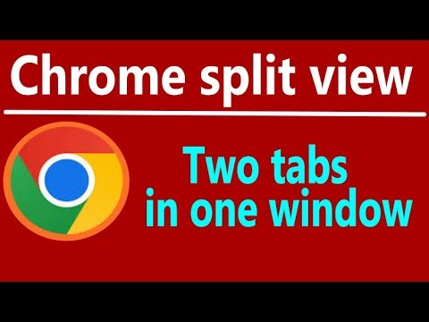 Split view of Chrome