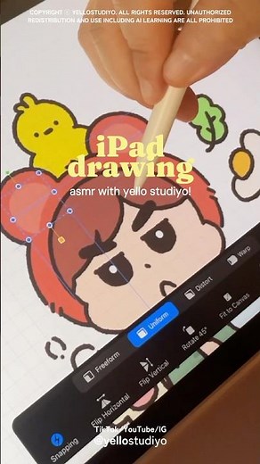 iPad drawing asmr preview with me ✍️