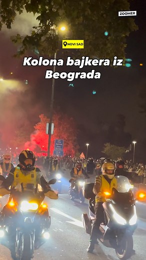 Kolonu iz Beograda predvode bajkeri. | Zoomer