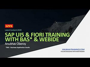 SAP Ui5 & Fiori Training with BAS & webIDE | O-Data Basics | SAP UI5/FIORI using BAS